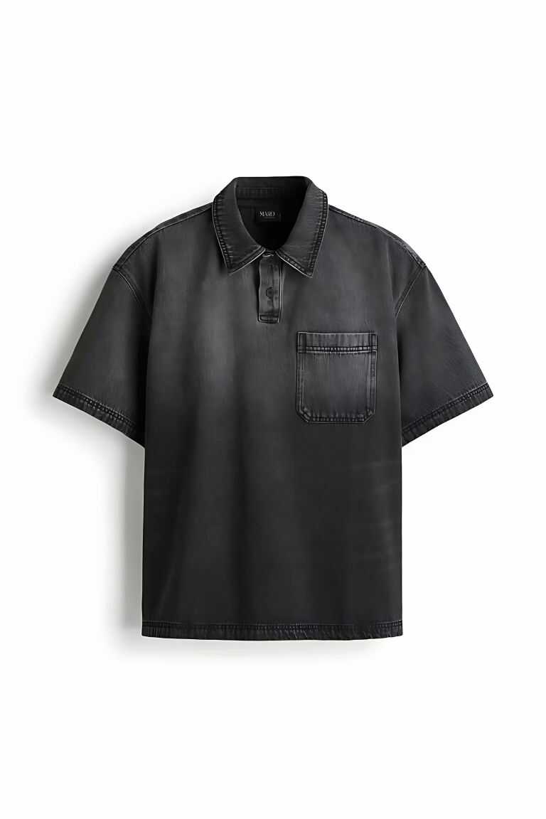 Áo polo denim Maro