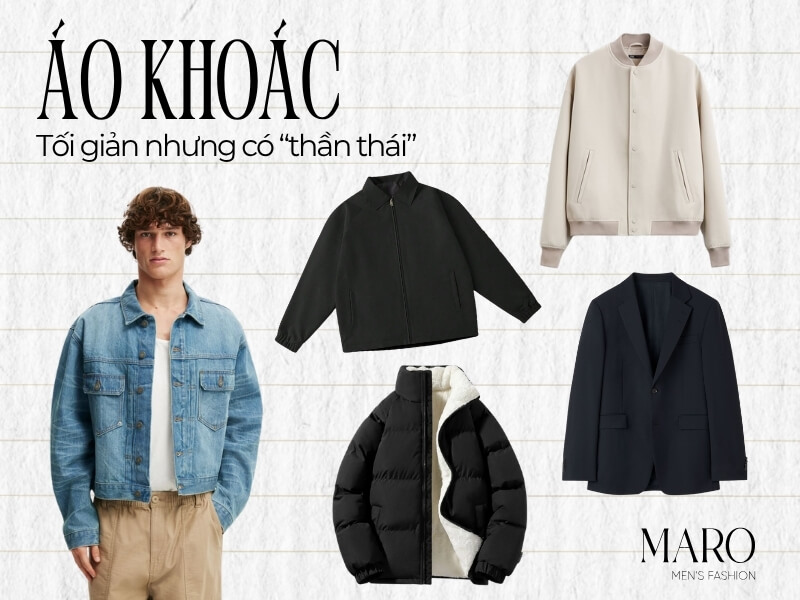 áo khoác phong cách normcore