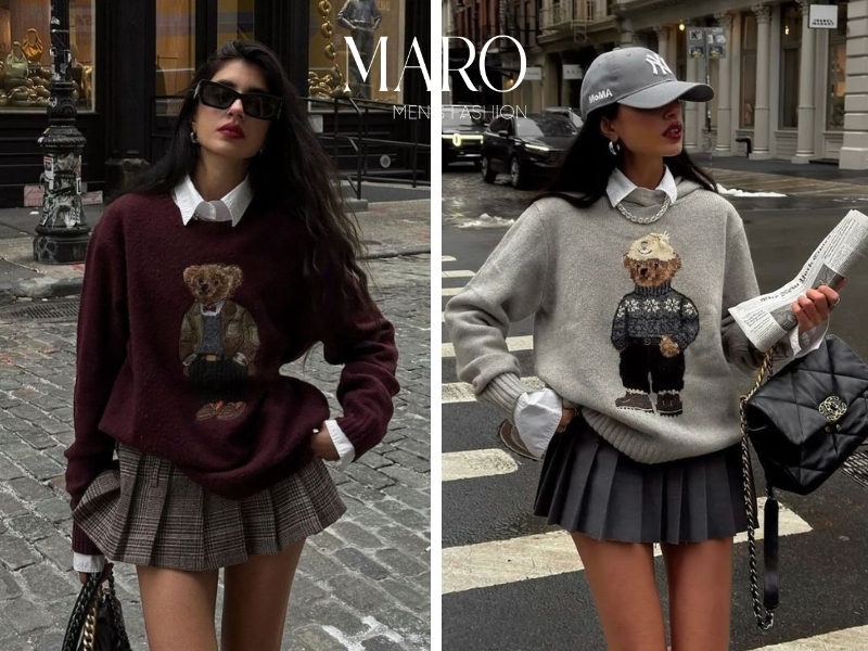 công thức phối đồ preppy nữ