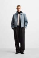MARO "Refined Blue" Leather Jacket