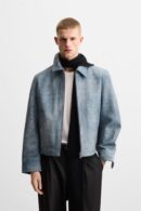 MARO "Refined Blue" Leather Jacket