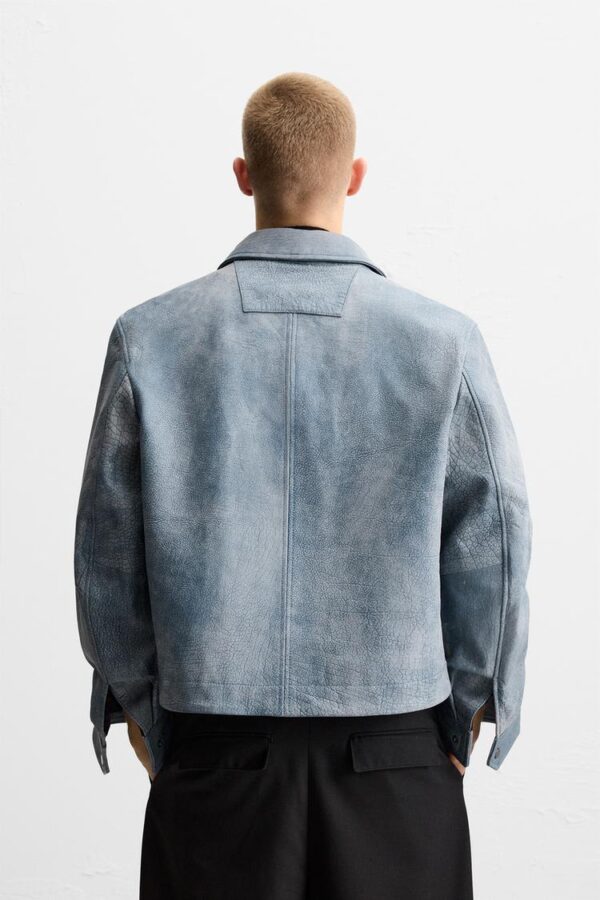 MARO "Refined Blue" Leather Jacket - Hình ảnh 5