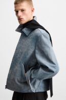 MARO "Refined Blue" Leather Jacket
