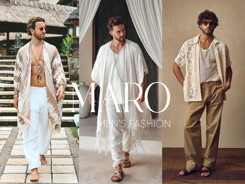 outfit phong cách boho nam