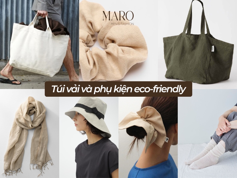 Túi vải và phụ kiện eco-friendly vải linen tưng premium