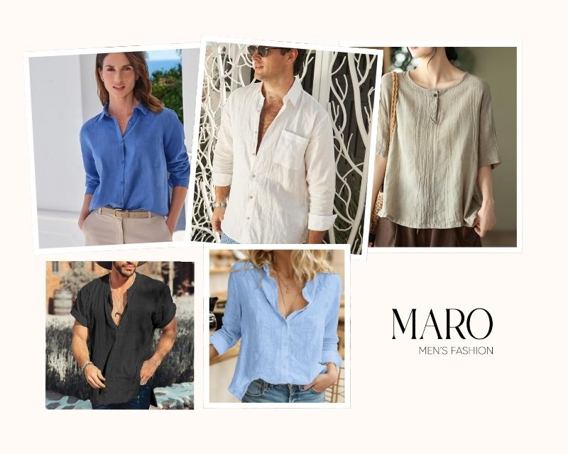 vải linen tưng may gì đẹp - may áo kiểu