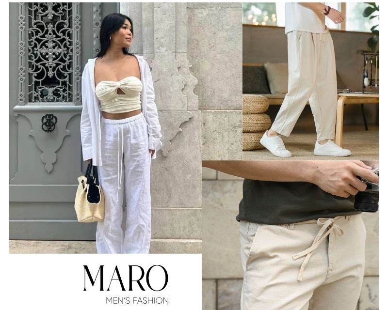 vải linen tưng may gì đẹp - may quần