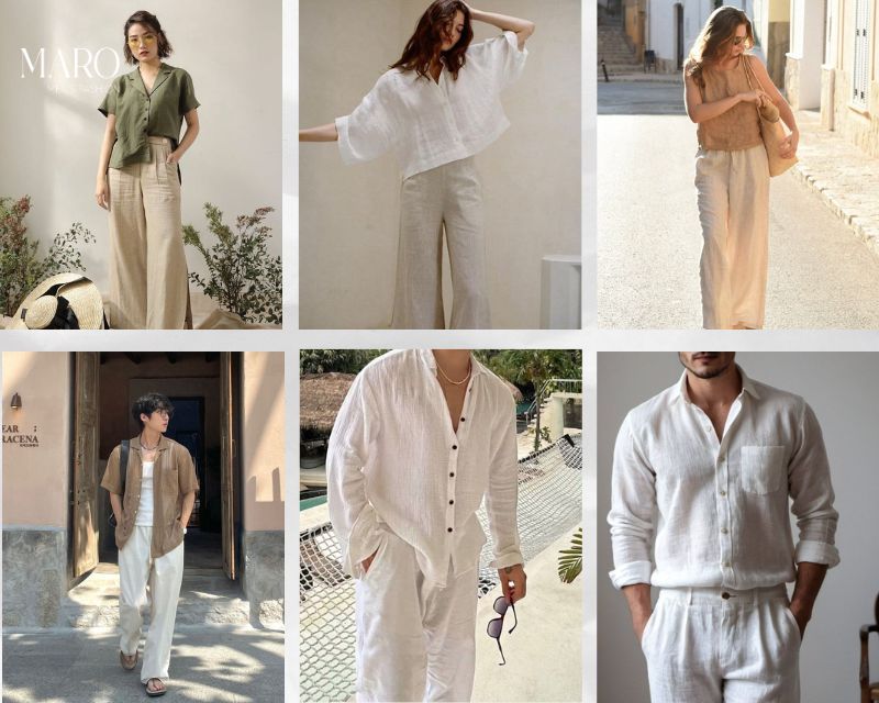 vải linen tưng may gì đẹp - may đồ bộ