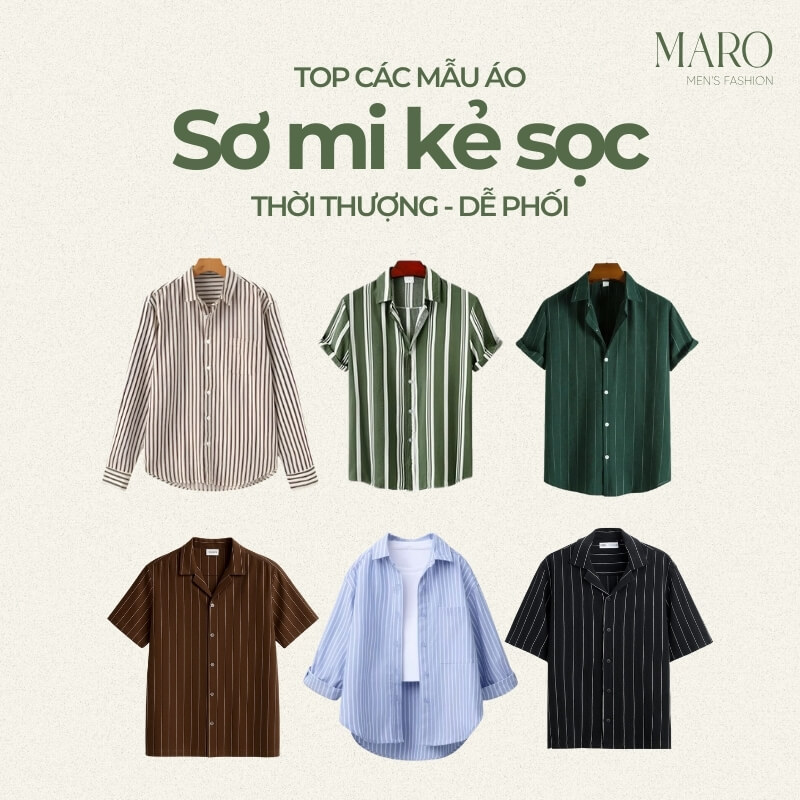 áo sơ mi kẻ sọc nam