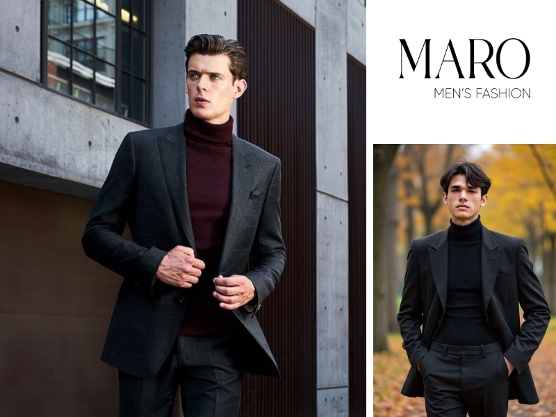 lý do phối blazer với áo cổ lọ nam