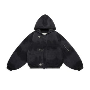 Áo washed Jacket boxy MARO