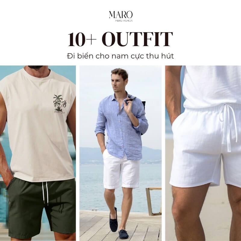 outfit đi biển nam