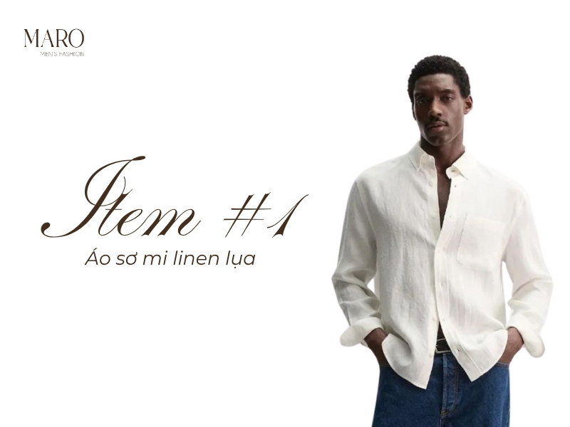 áo sơ mi linen lụa