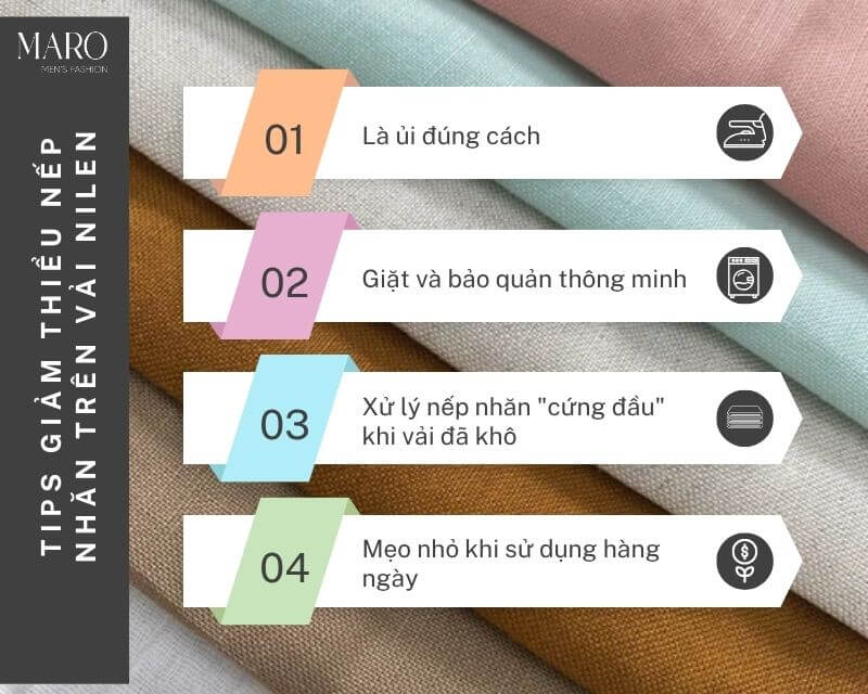 cách xử lý vải linen bị nhăn