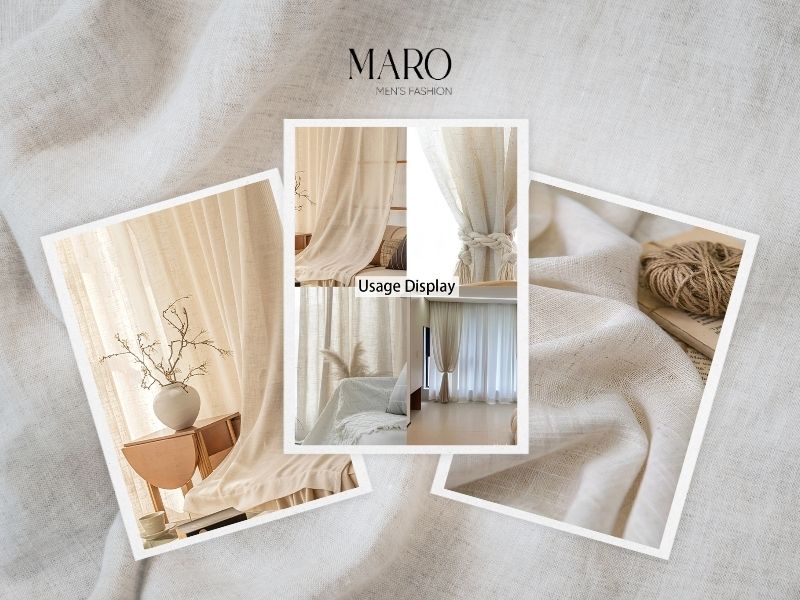 Ứng dụng vải linen gân xước