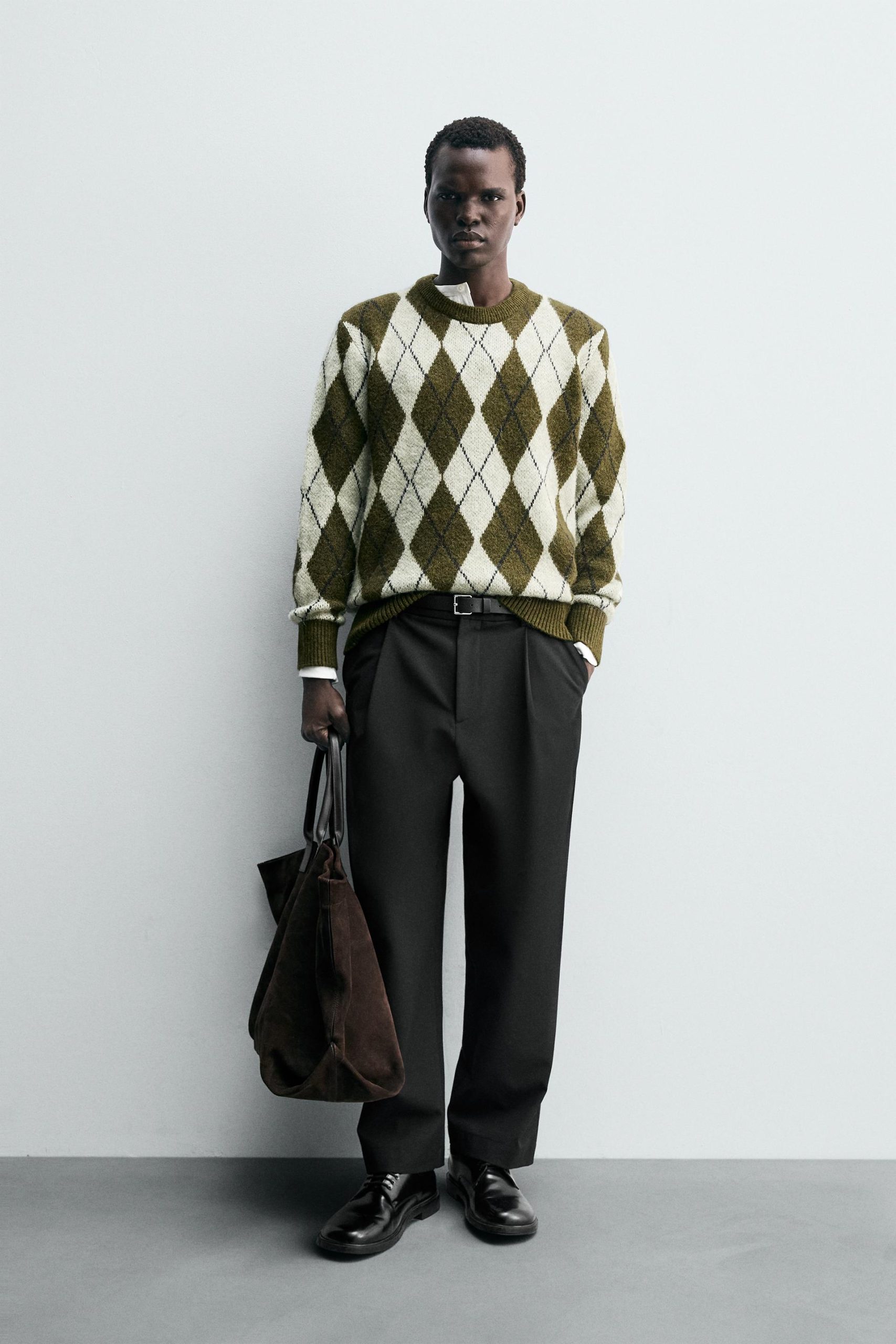 Argyle Jacquard Sweater MARO - Ảnh 2