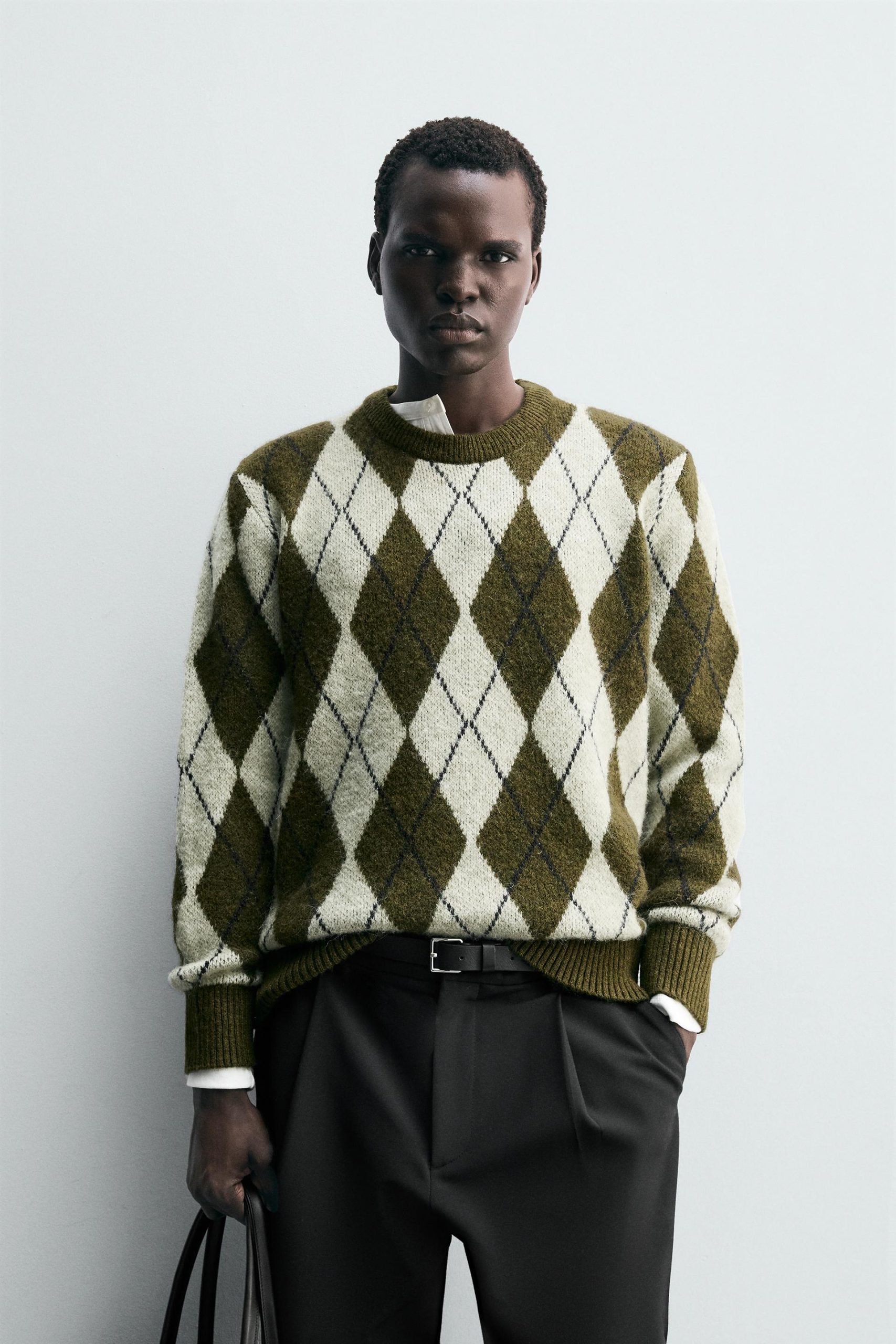 Argyle Jacquard Sweater MARO