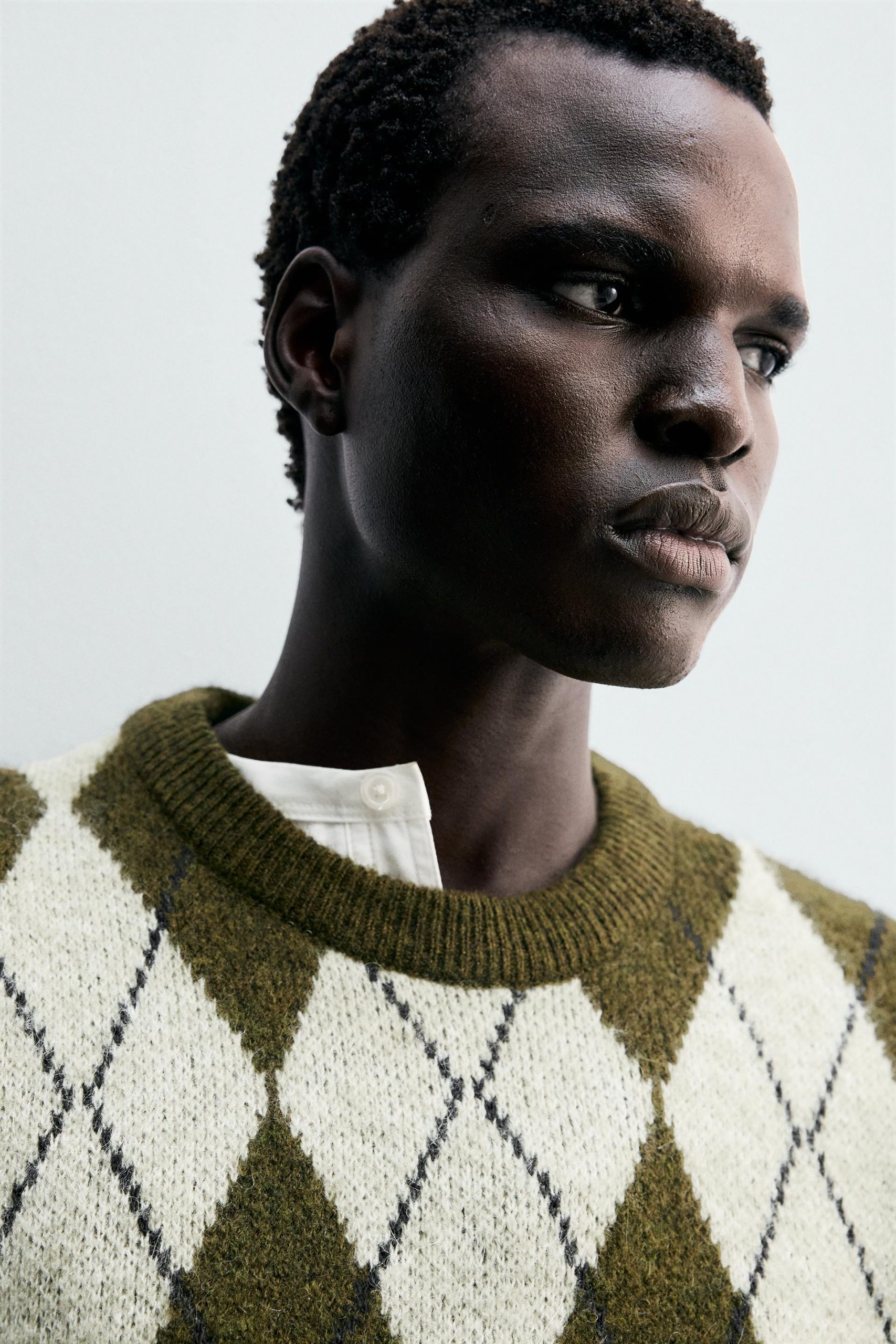 Argyle Jacquard Sweater MARO - Ảnh 6