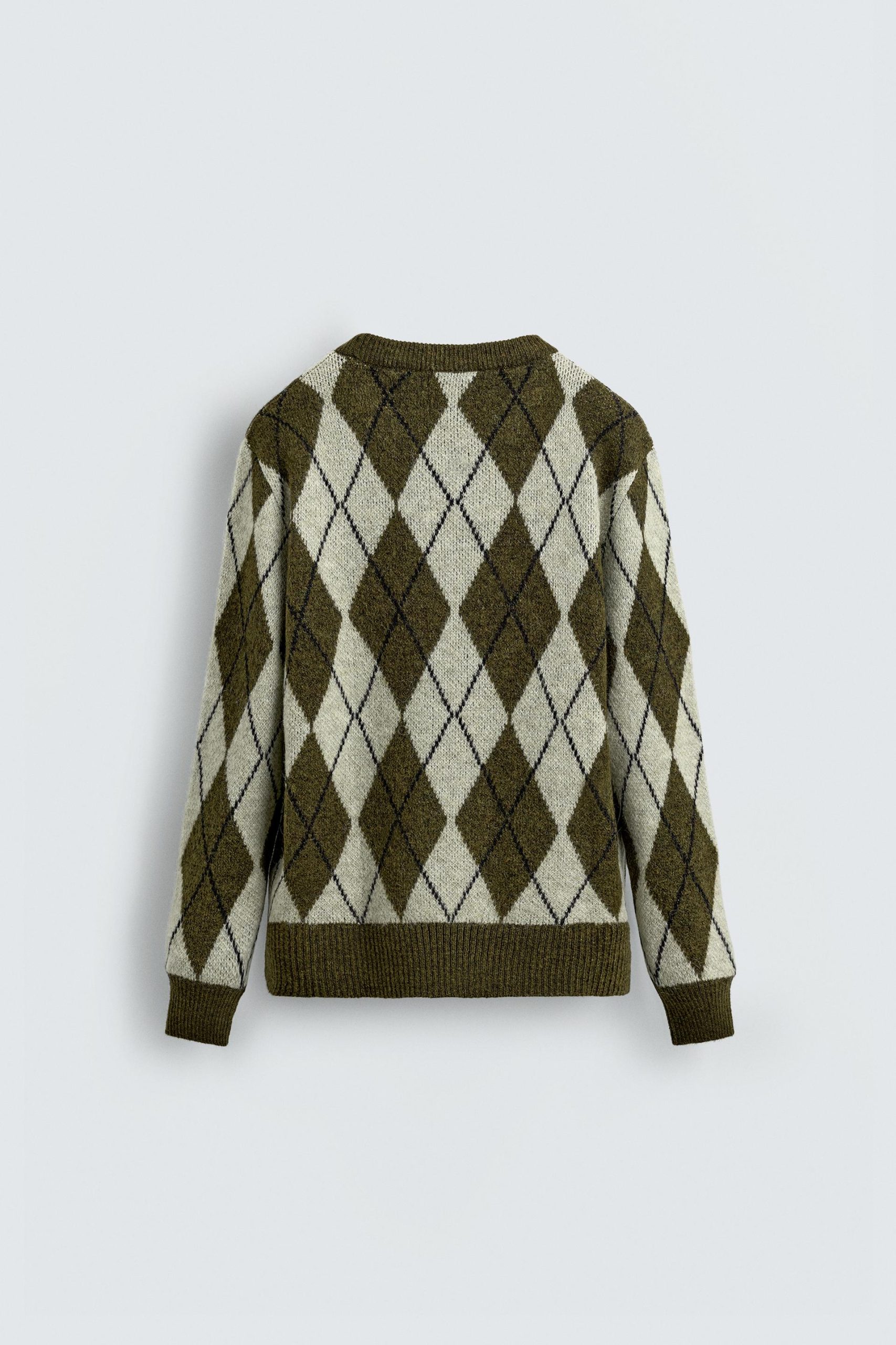 Argyle Jacquard Sweater MARO - Ảnh 9