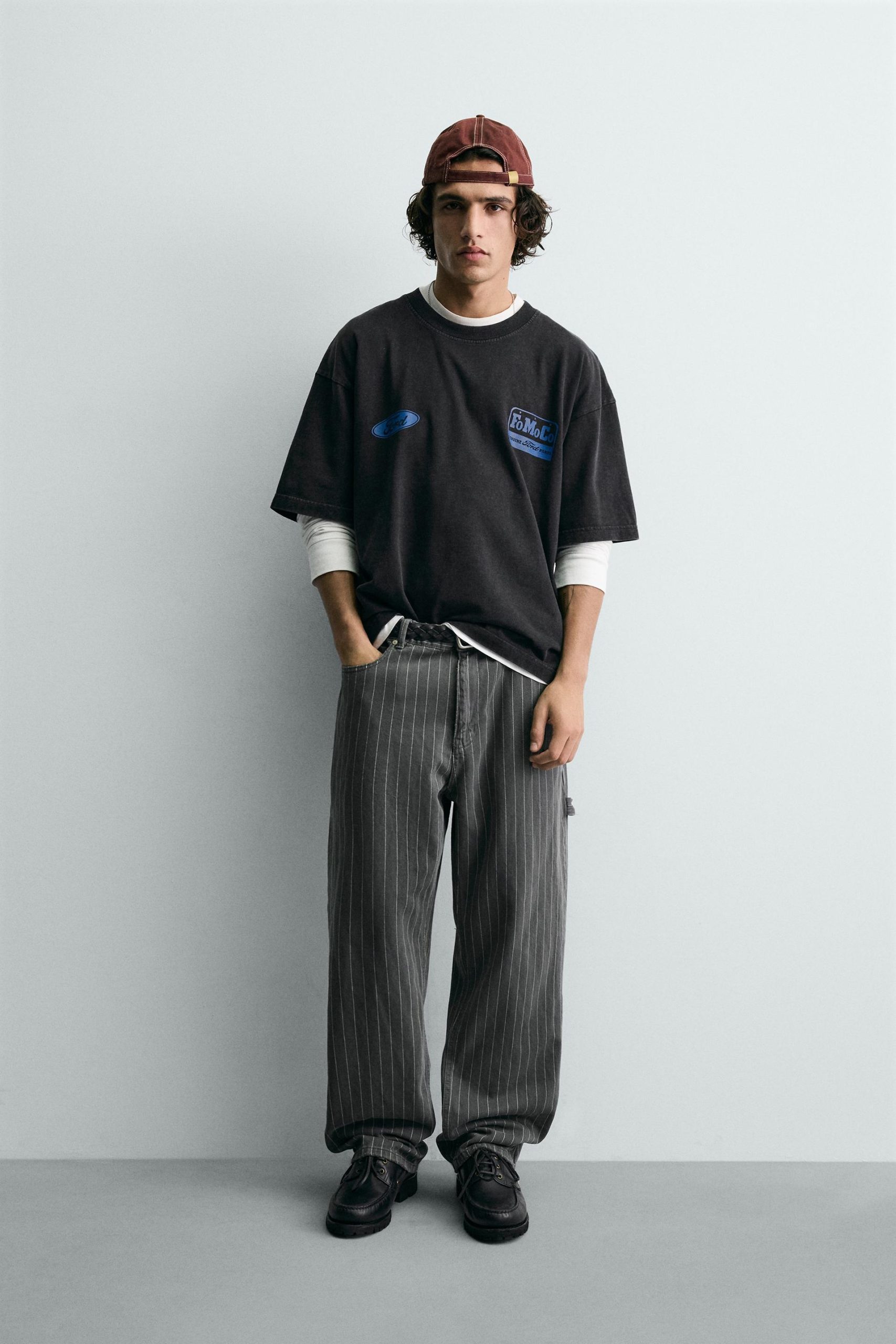 Baggy Fit Striped Trousers Ford MARO - Ảnh 2