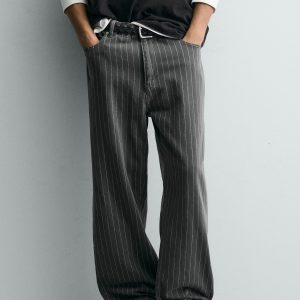 Baggy Fit Striped Trousers Ford MARO