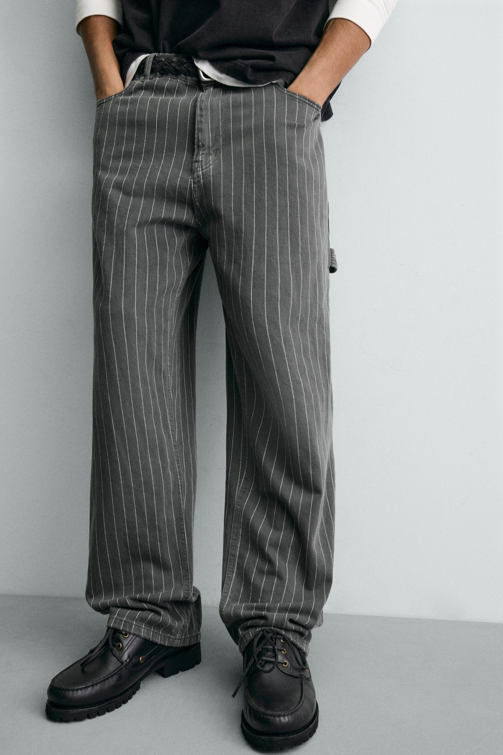 Baggy Fit Striped Trousers Ford MARO - Ảnh 6