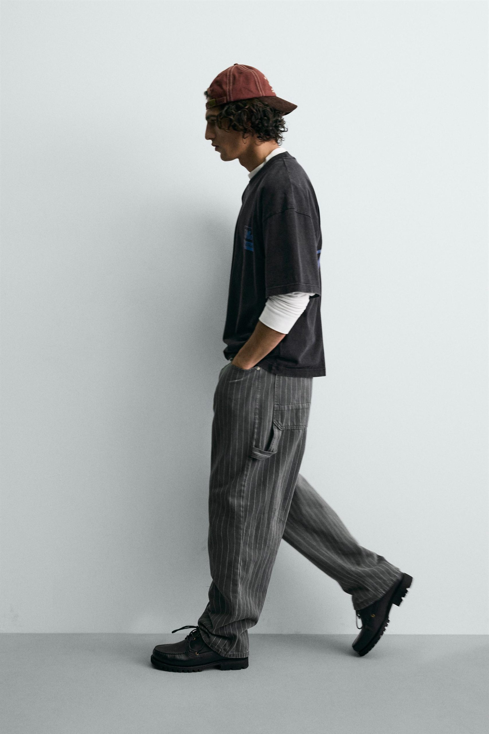 Baggy Fit Striped Trousers Ford MARO - Ảnh 7