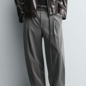 Balloon Trousers With Pleats And Belt MARO