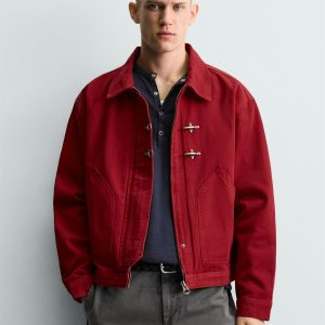 Boxy Fit Fireman Clasp Jacket MARO