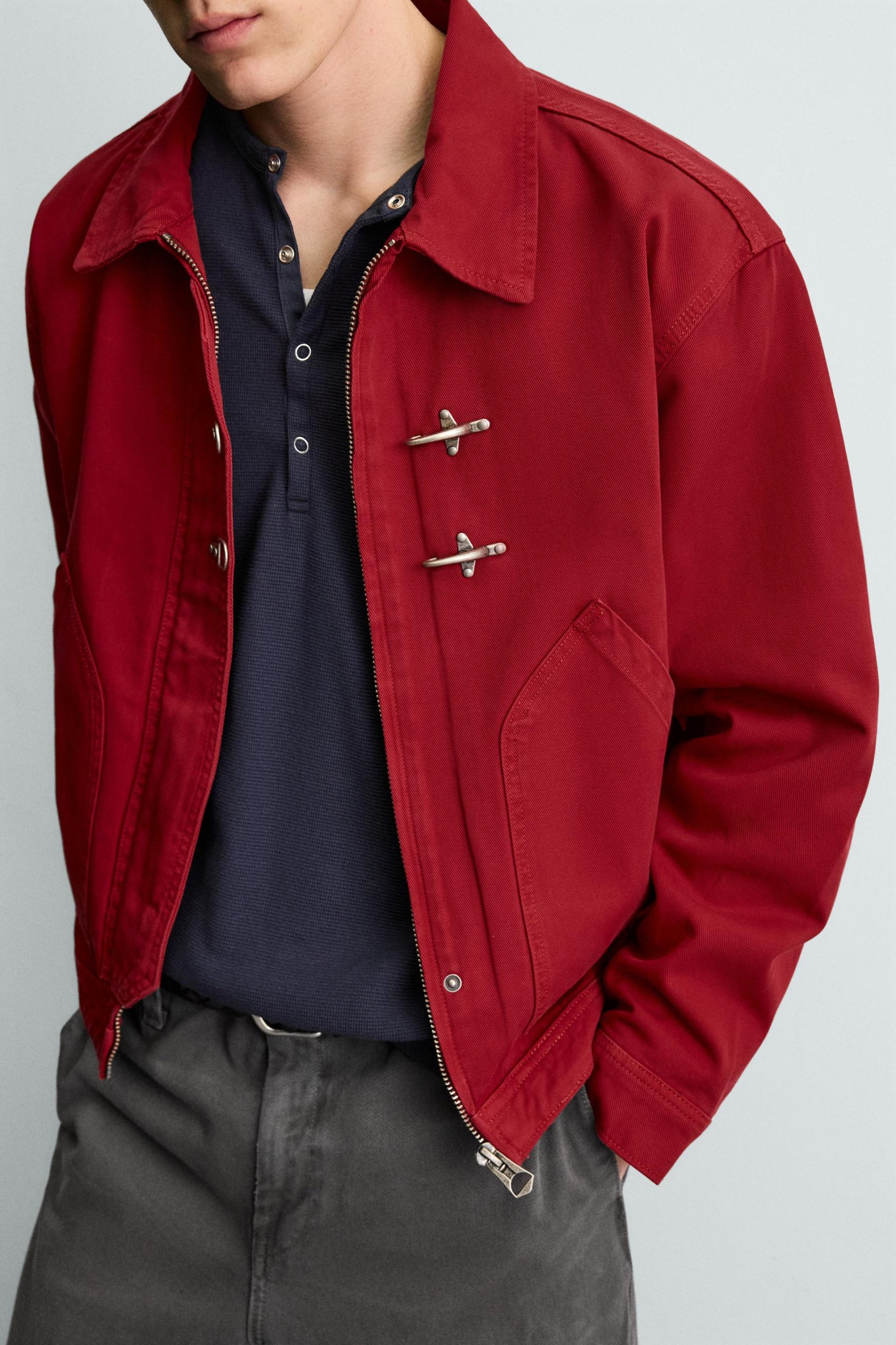 Boxy Fit Fireman Clasp Jacket MARO - Ảnh 6