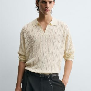 Braided Texture Polo Shirt MARO