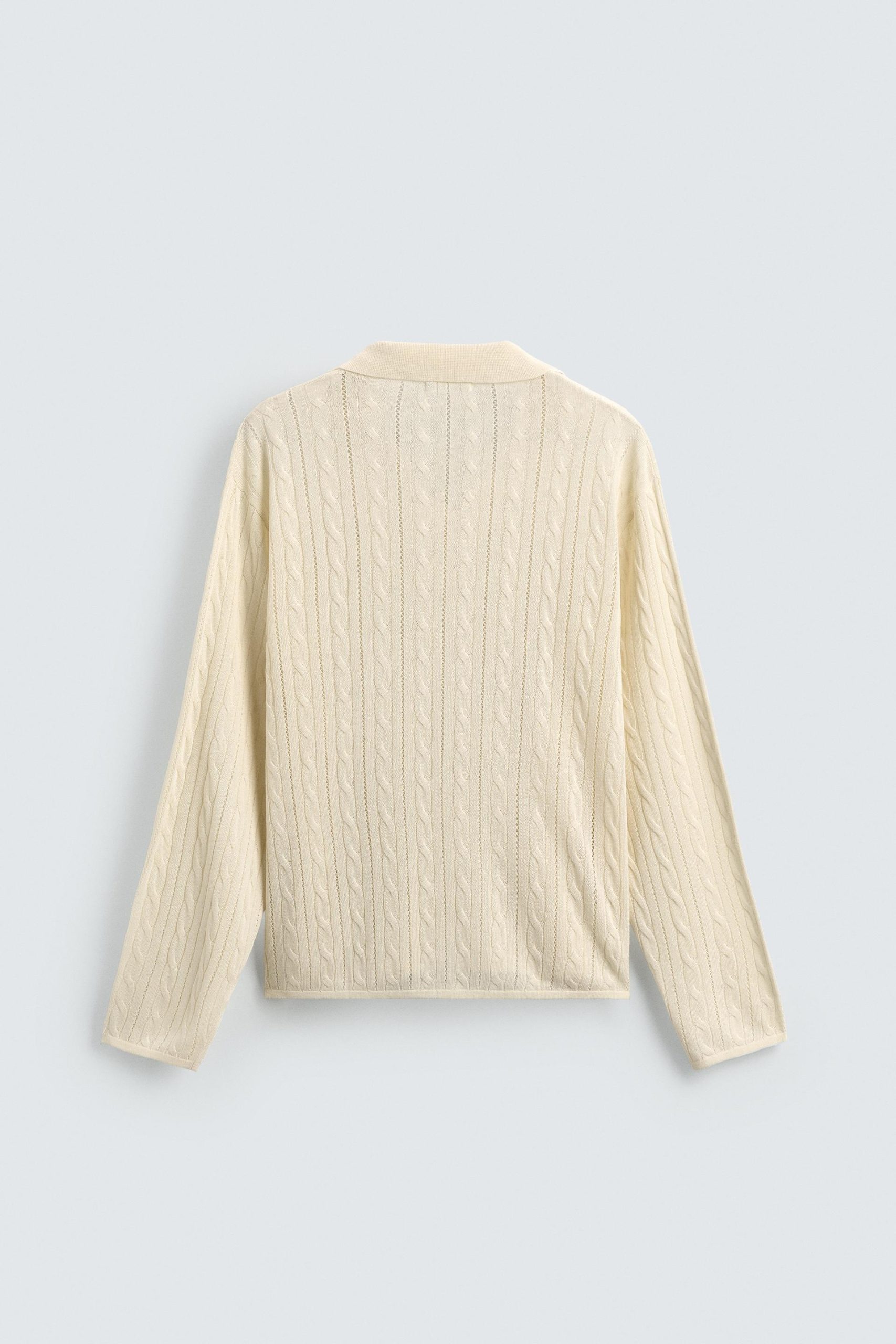 Braided Texture Polo Shirt MARO - Ảnh 9