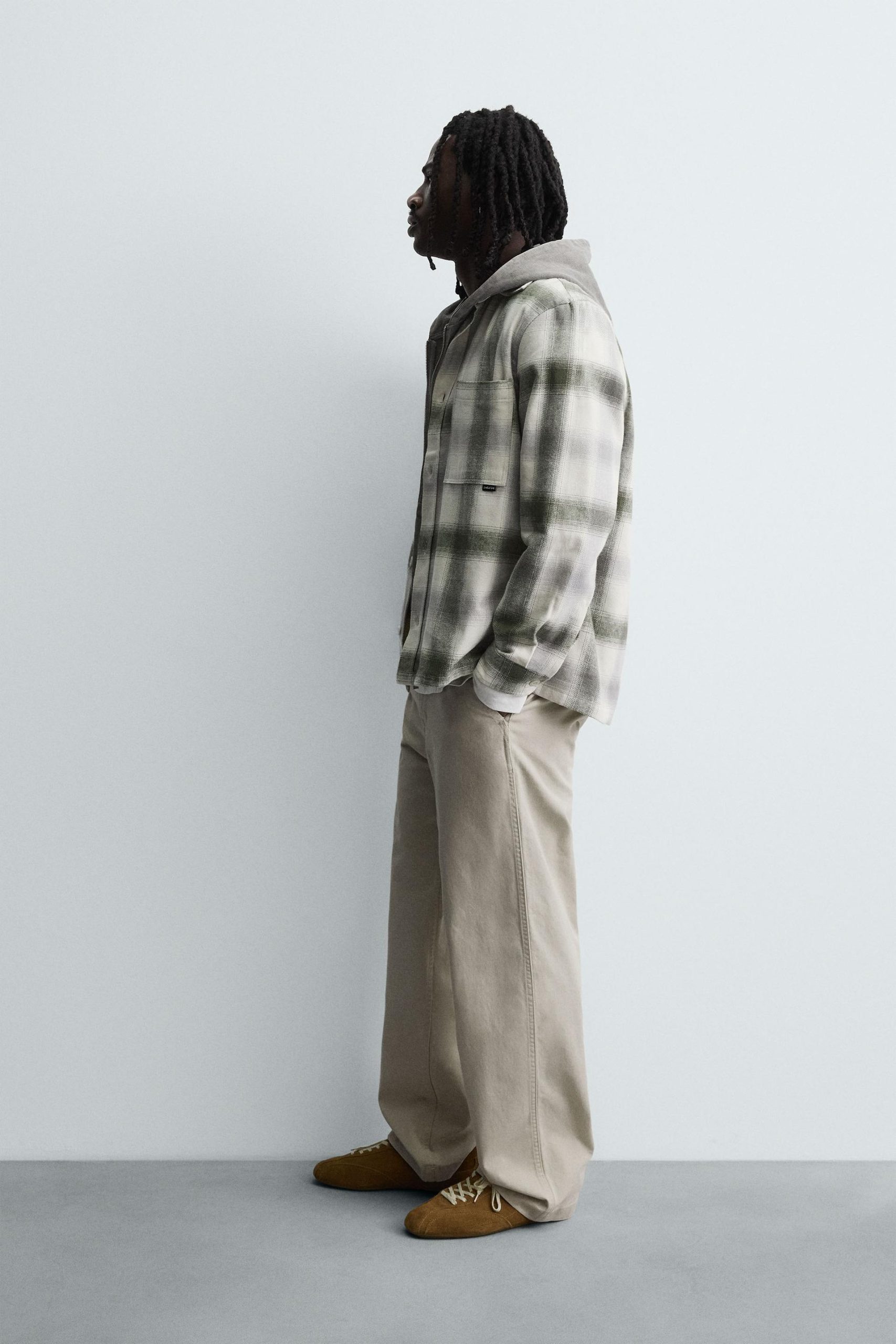 CHECK FLANNEL SHIRT MARO - Ảnh 6