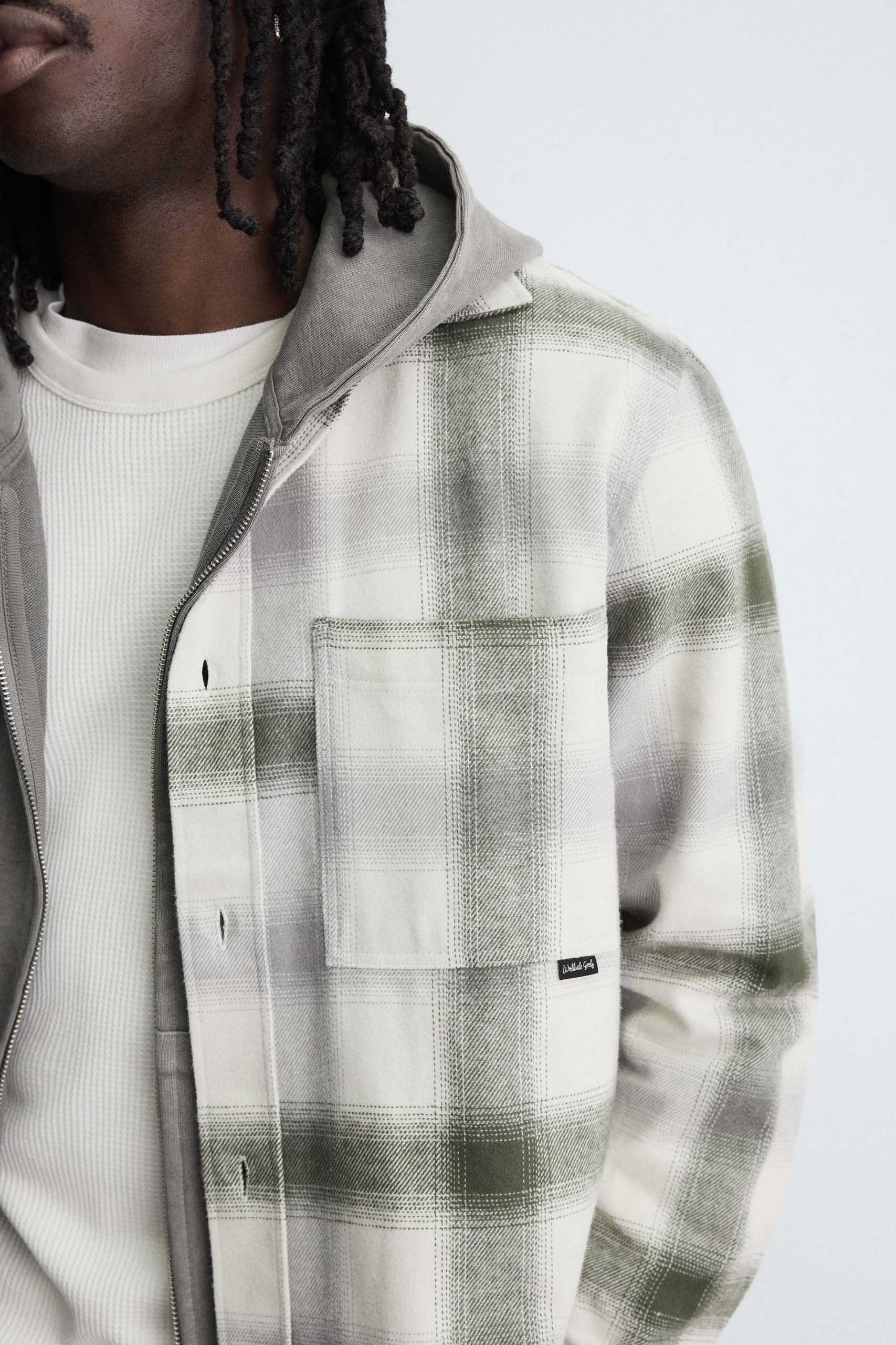 CHECK FLANNEL SHIRT MARO - Ảnh 4