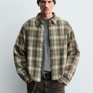CHECK RELAXED FIT OVERSHIRT MARO