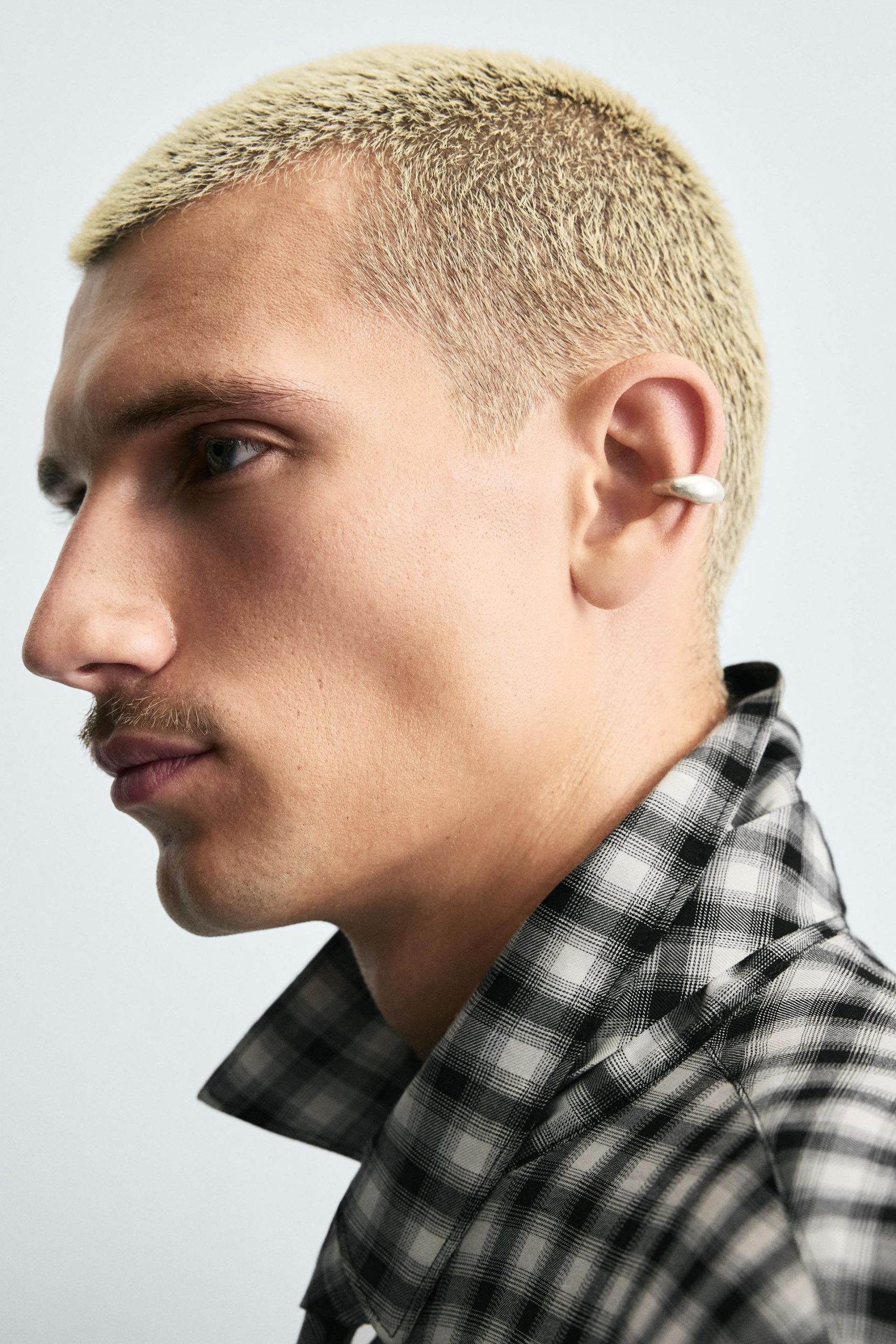 CHECK SHIRT WITH CONTRAST TIE MARO - Ảnh 5