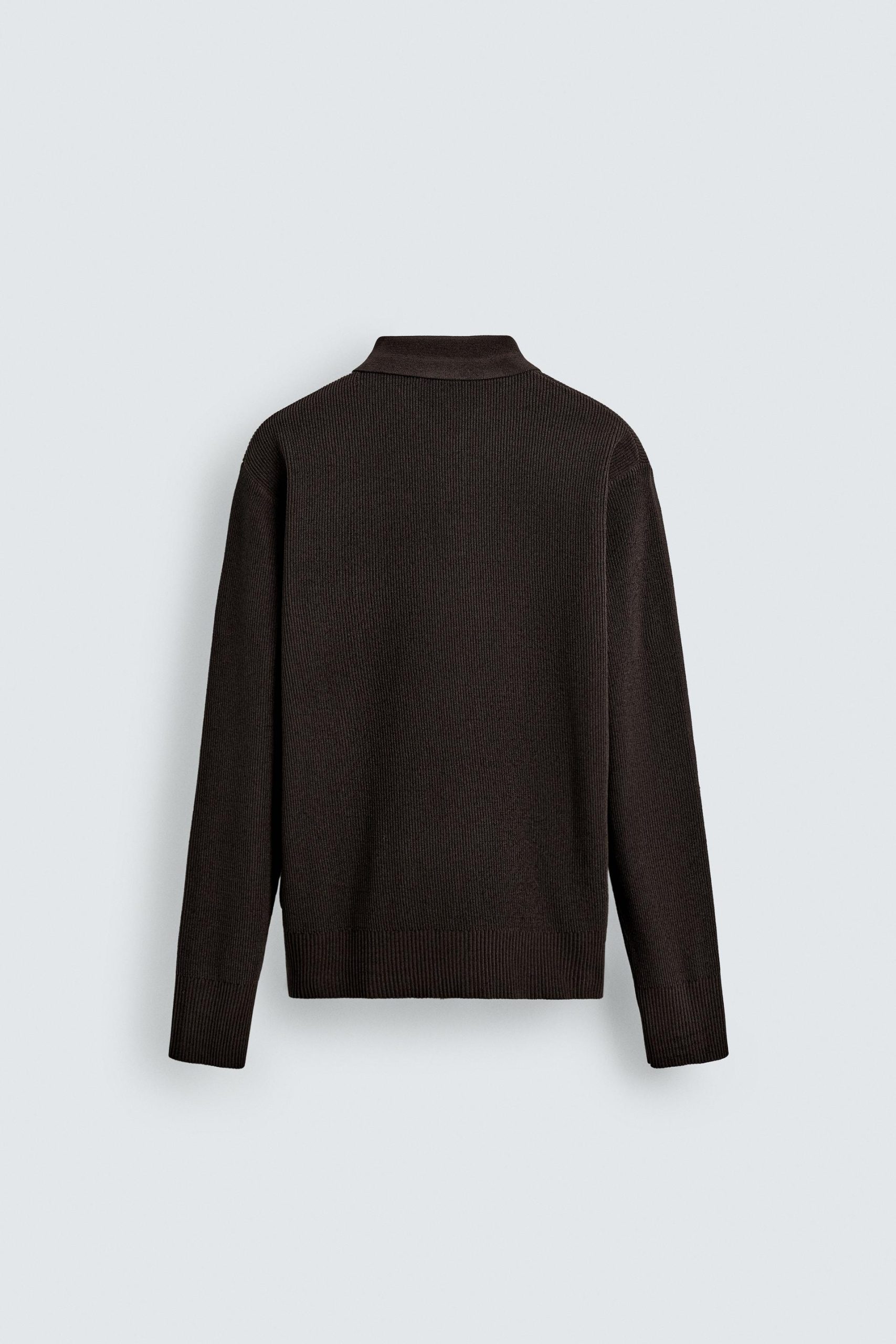 CHENILLE KNIT POLO SHIRT MARO - Ảnh 2