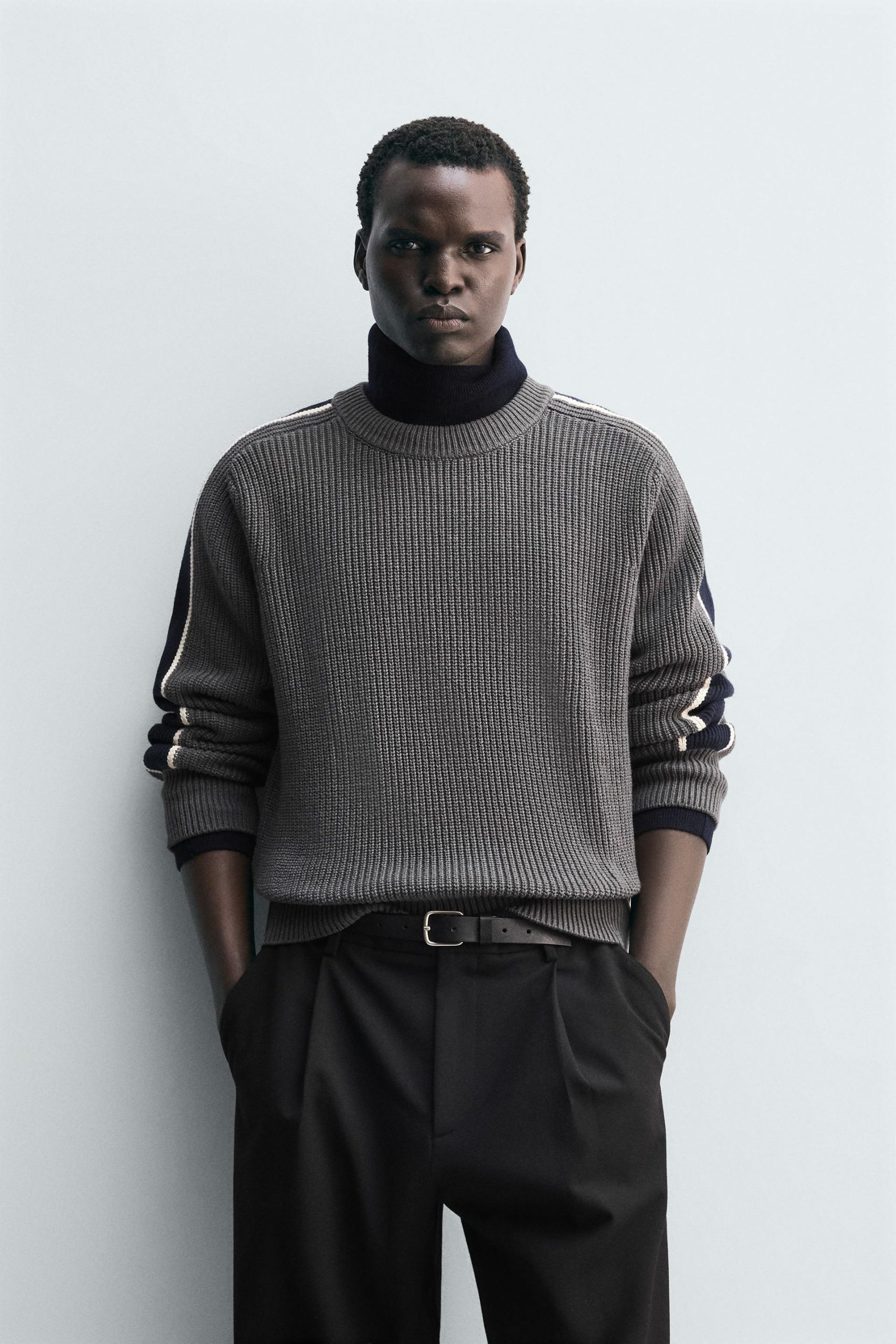 Colour Block Striped Sweater MARO