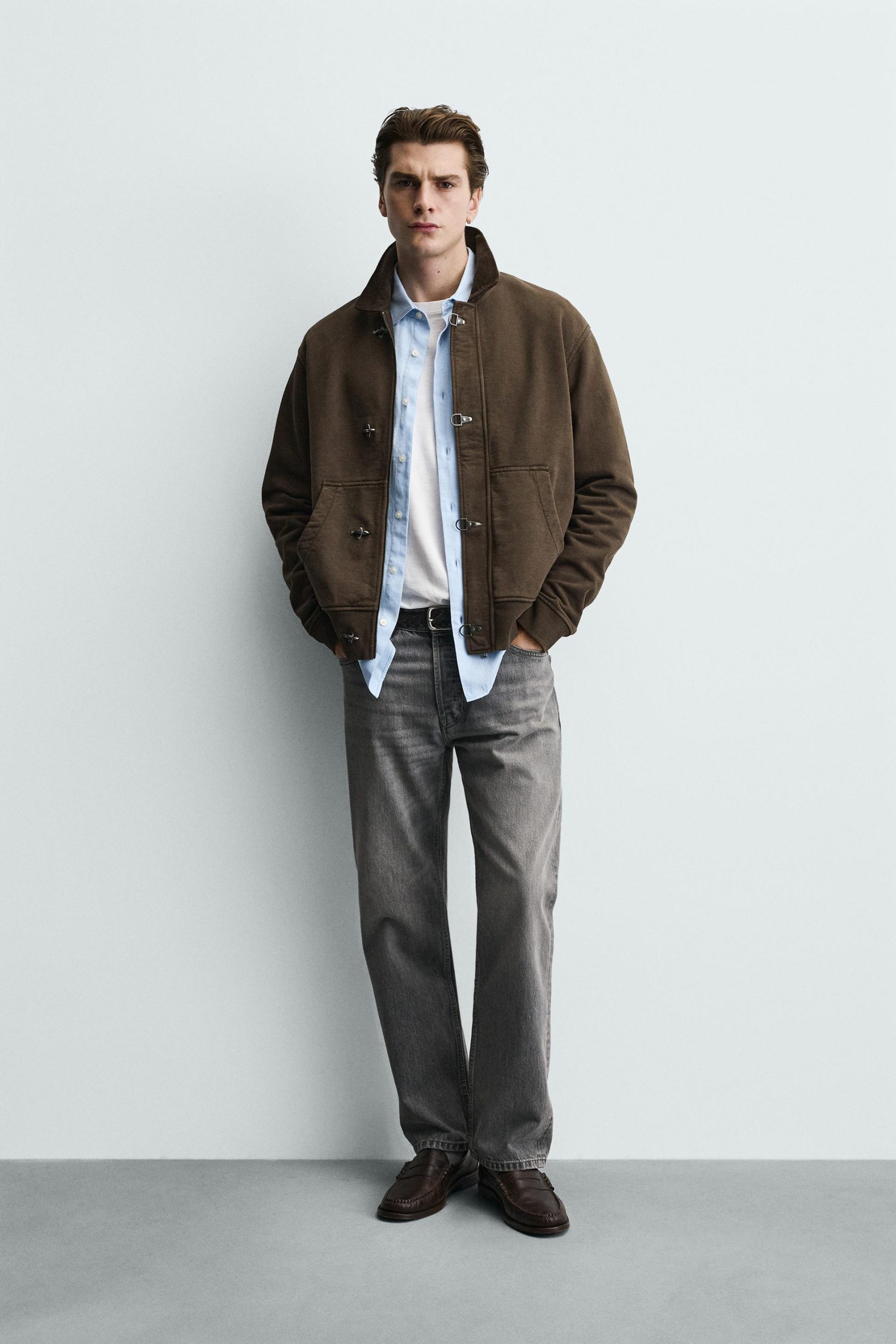 Combined Corduroy Jacket With Fireman Clasp Detail MARO - Ảnh 2