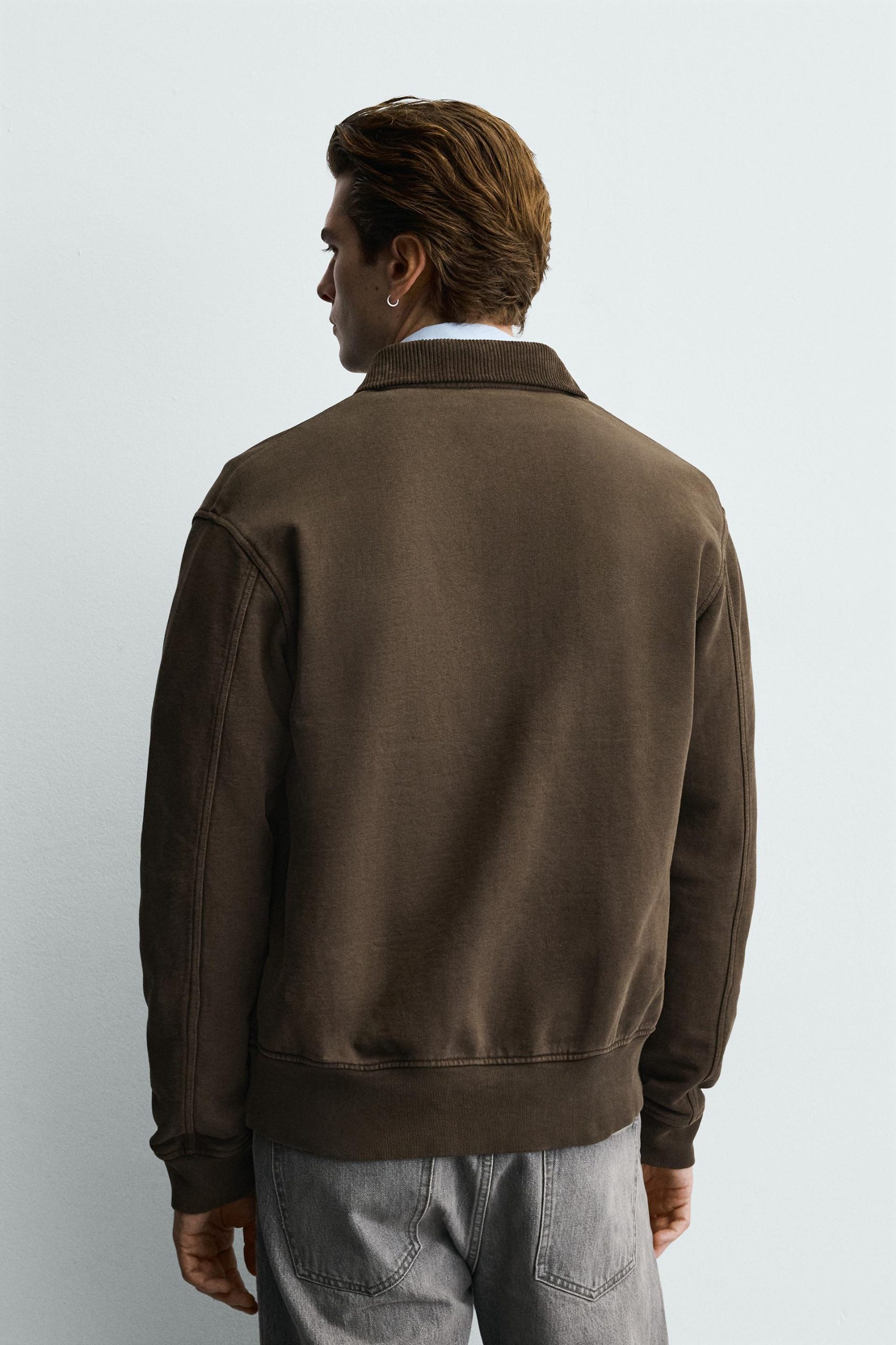 Combined Corduroy Jacket With Fireman Clasp Detail MARO - Ảnh 4