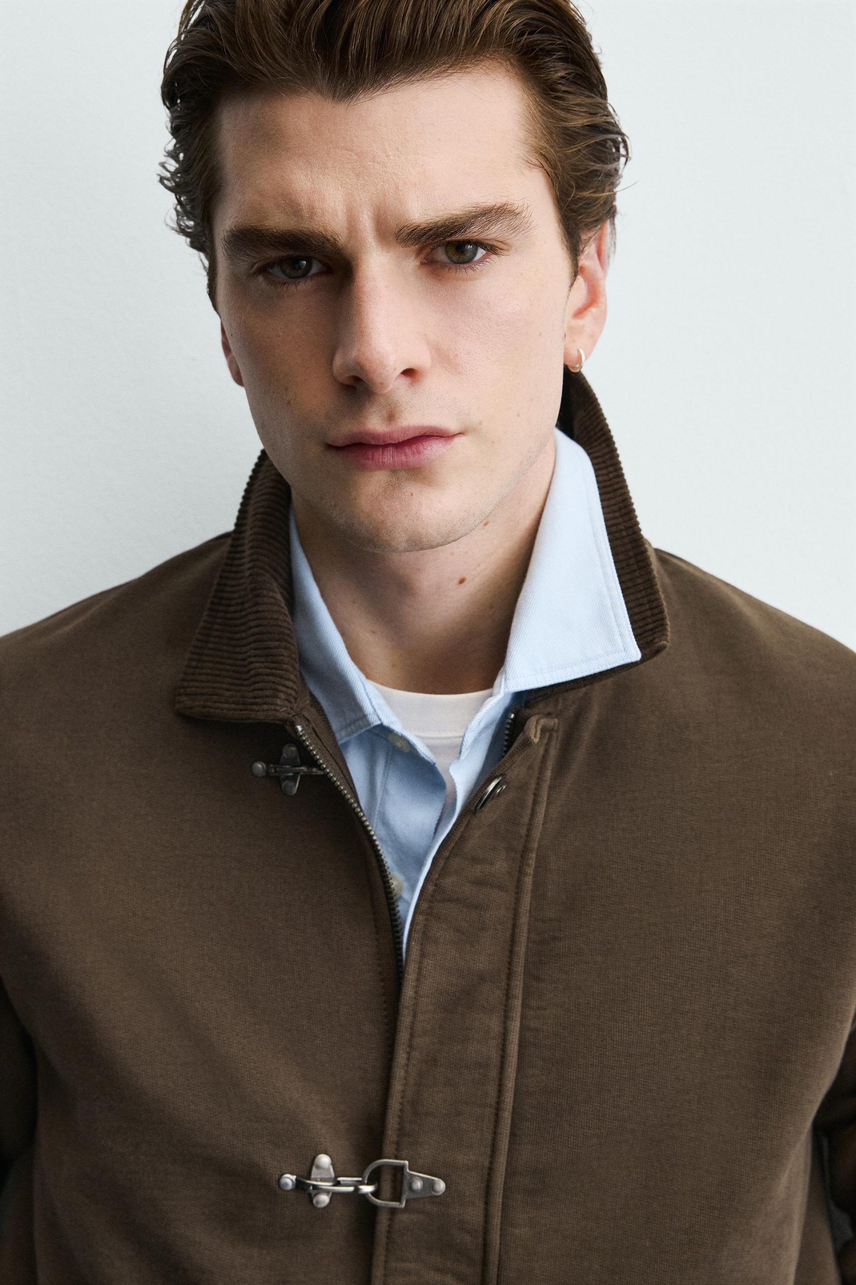 Combined Corduroy Jacket With Fireman Clasp Detail MARO - Ảnh 6