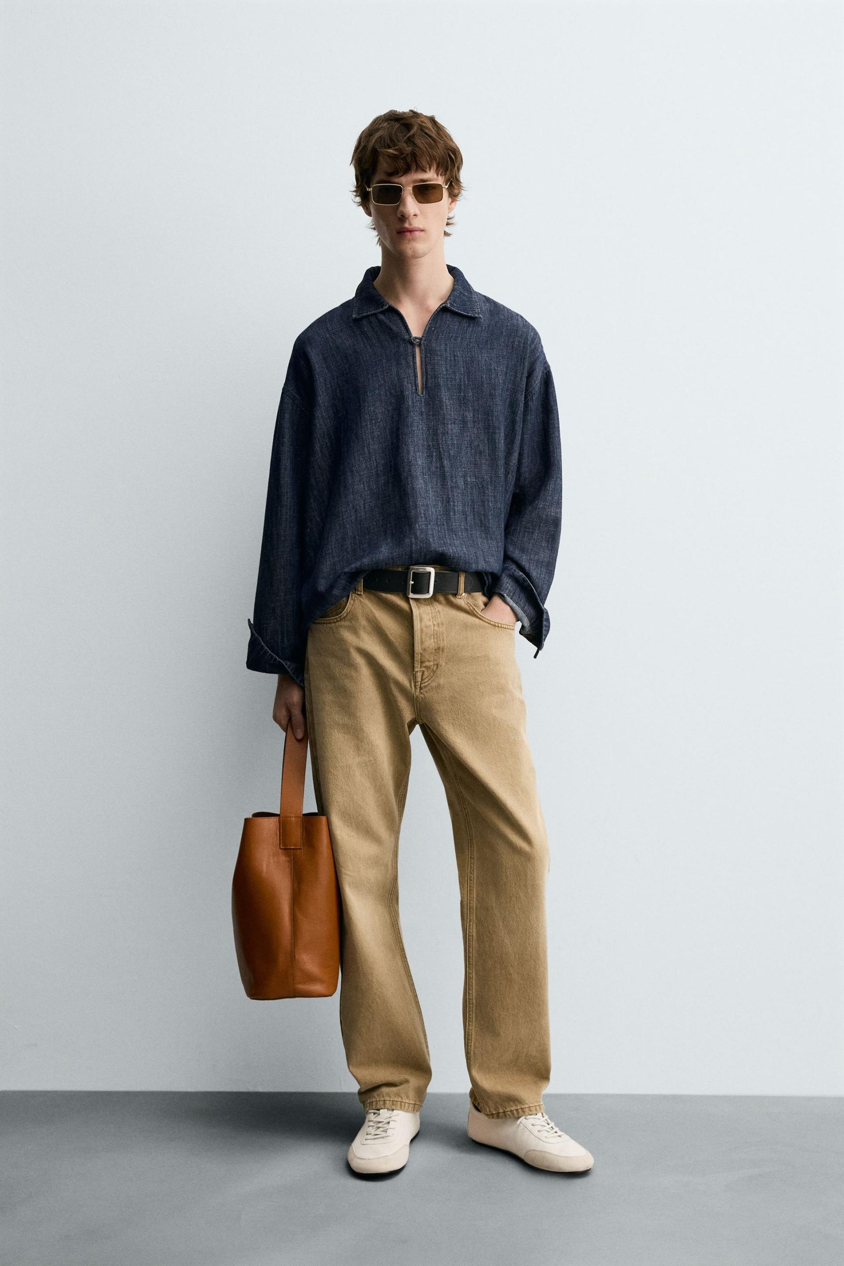 COTTON LINEN DENIM SHIRT MARO - Ảnh 9