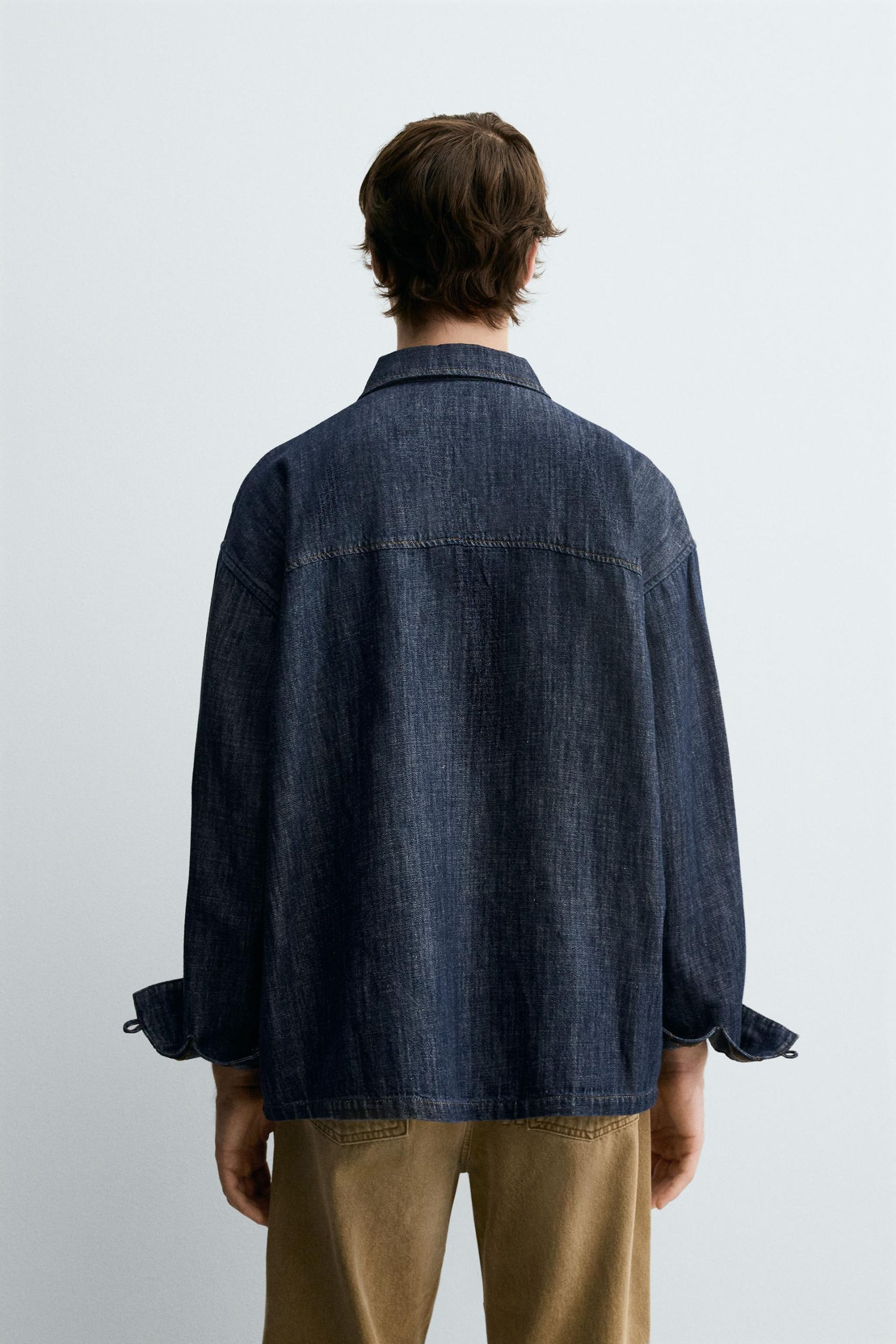 COTTON LINEN DENIM SHIRT MARO - Ảnh 7