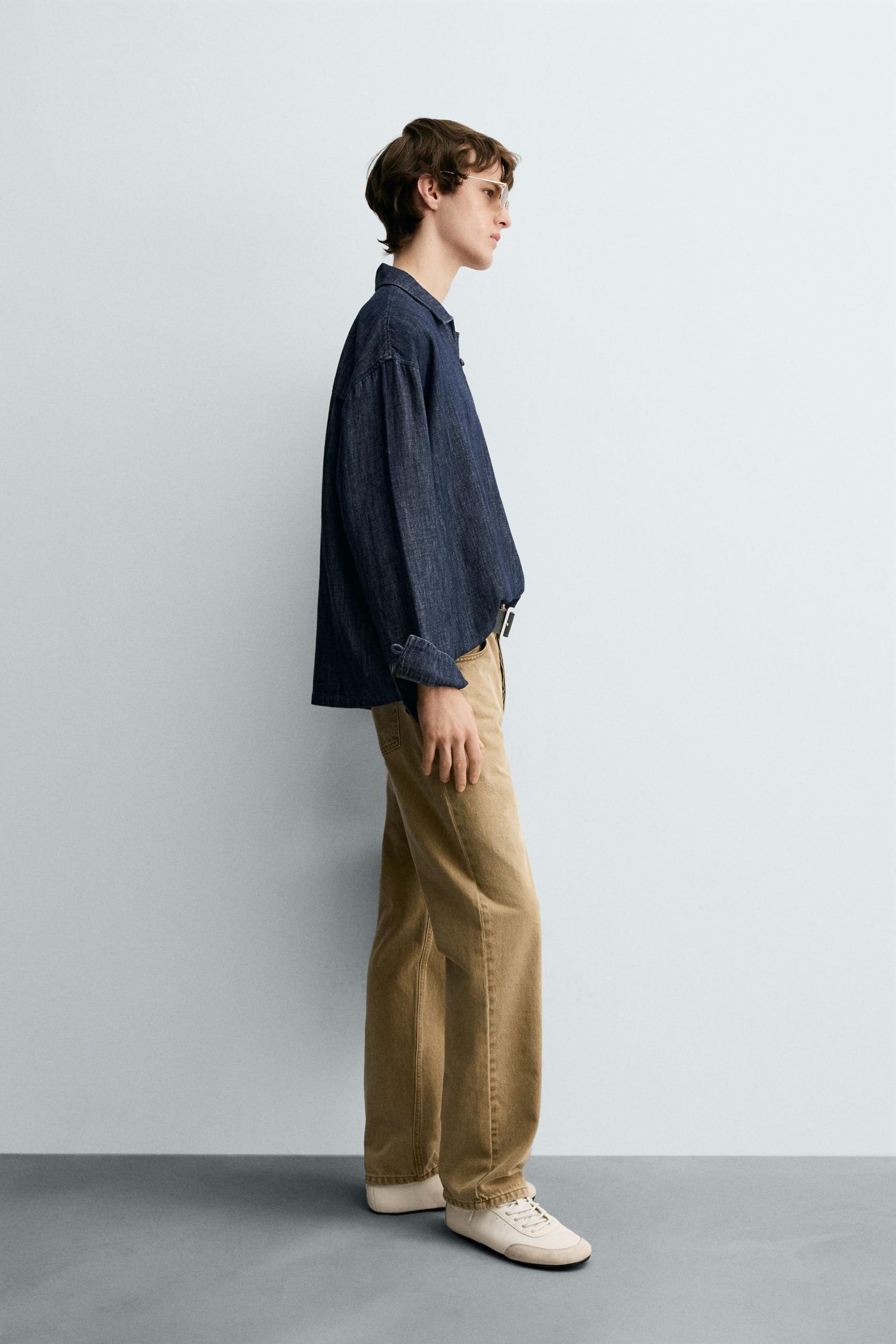 COTTON LINEN DENIM SHIRT MARO - Ảnh 6