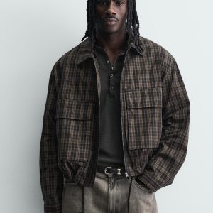 Cropped Fit Check Jacket MARO