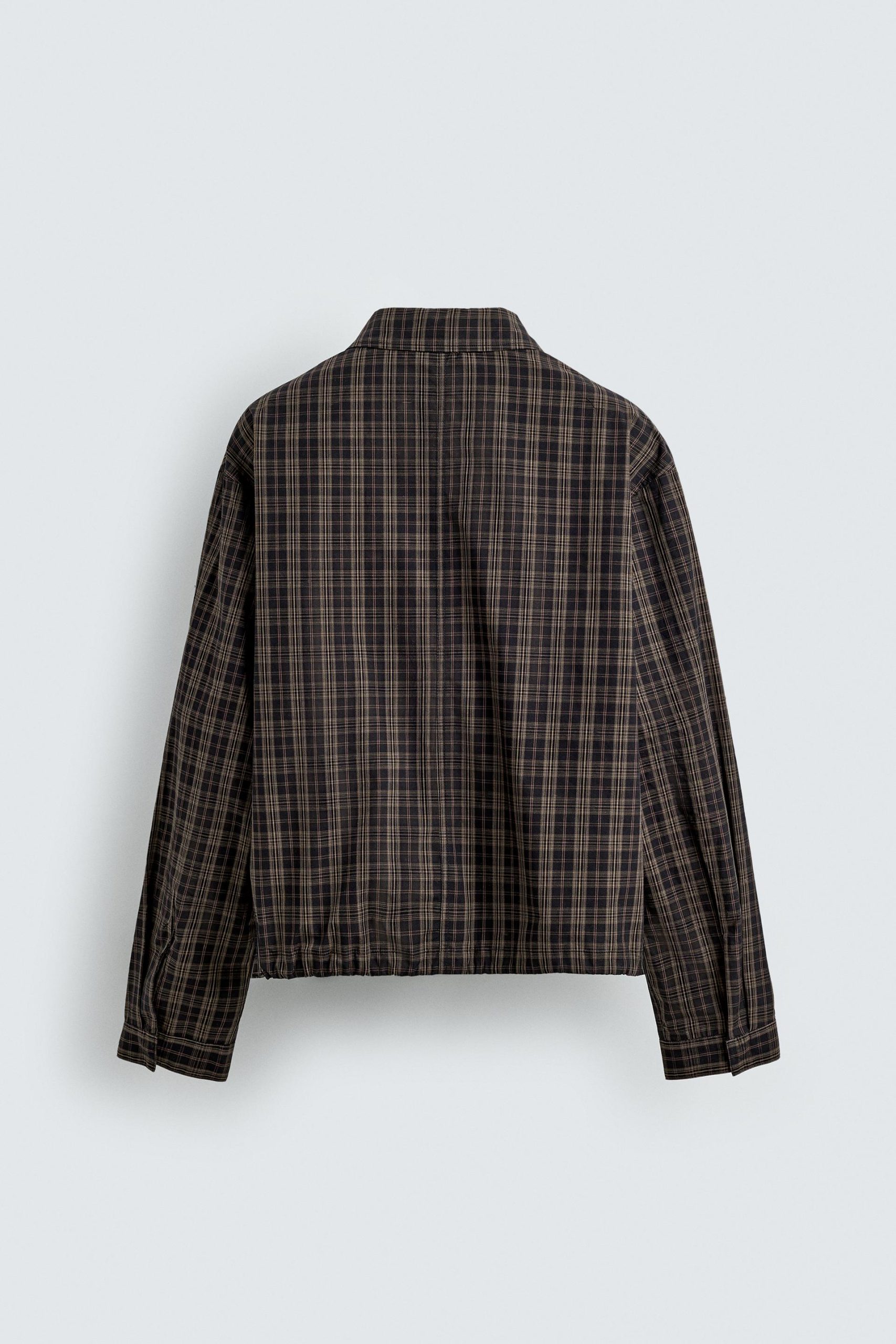 Cropped Fit Check Jacket MARO - Ảnh 2