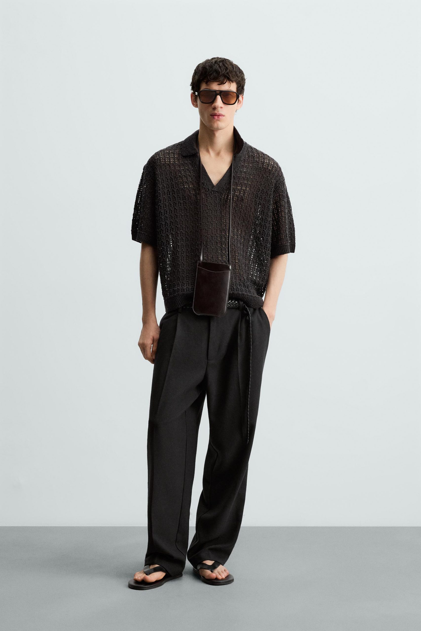 Cutwork Knit Polo Shirt MARO - Ảnh 2