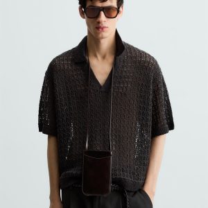 Cutwork Knit Polo Shirt MARO