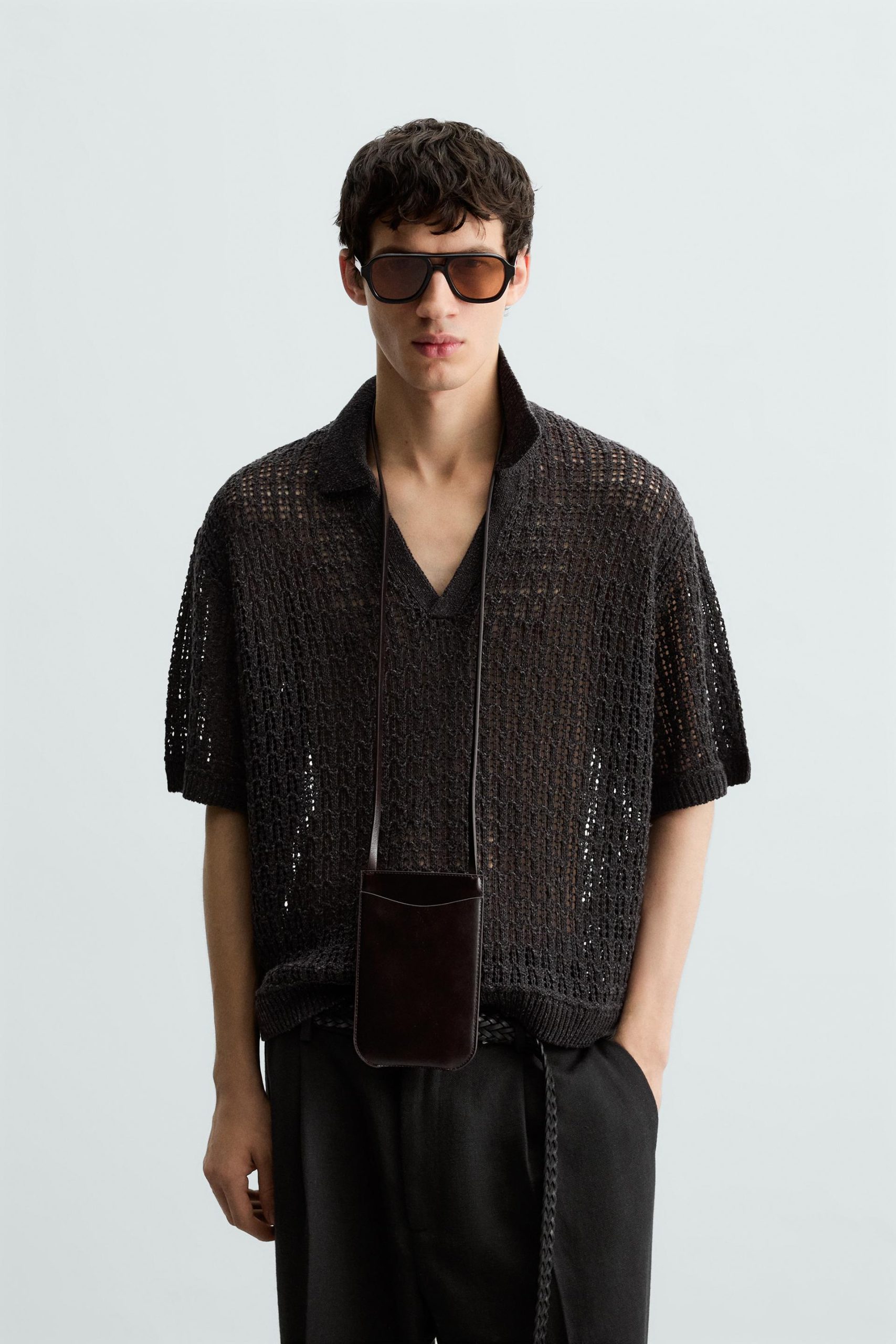Cutwork Knit Polo Shirt MARO