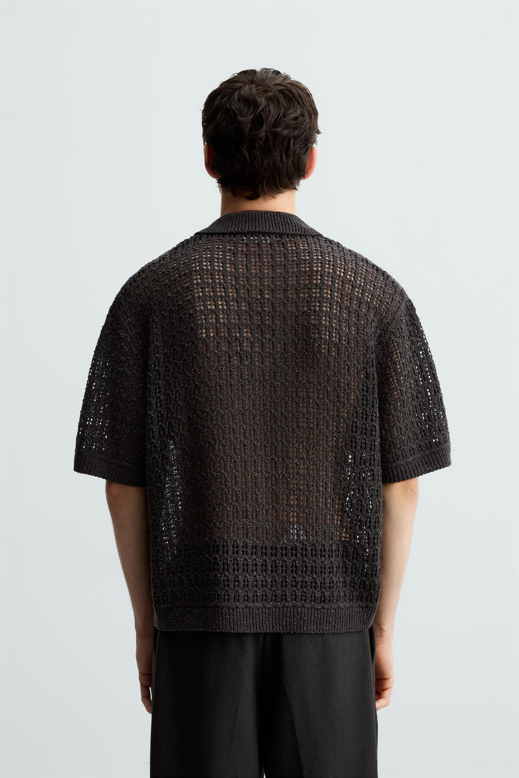 Cutwork Knit Polo Shirt MARO - Ảnh 4